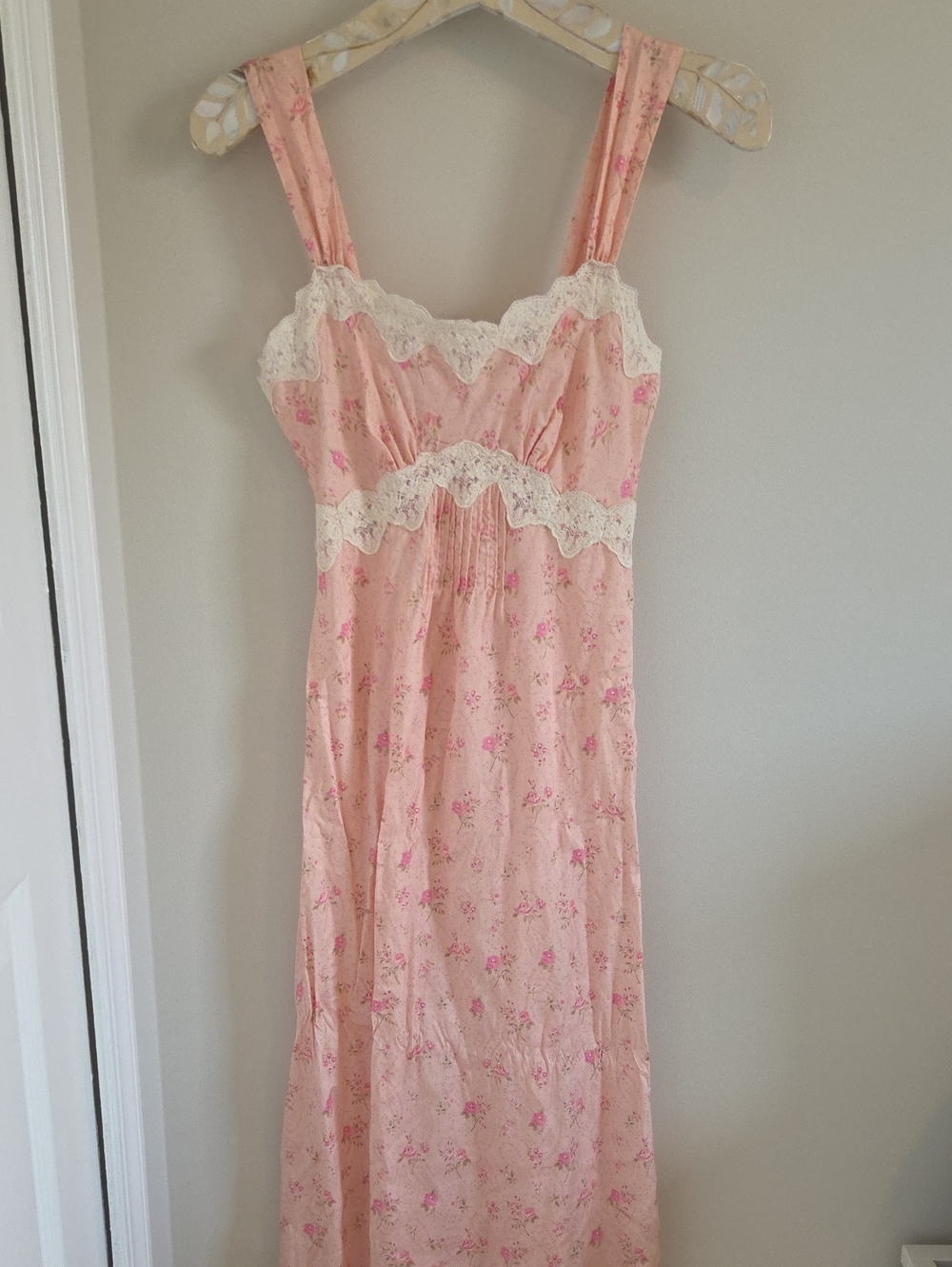 Spell Fleur Pink Floral Maxi Slip Dress